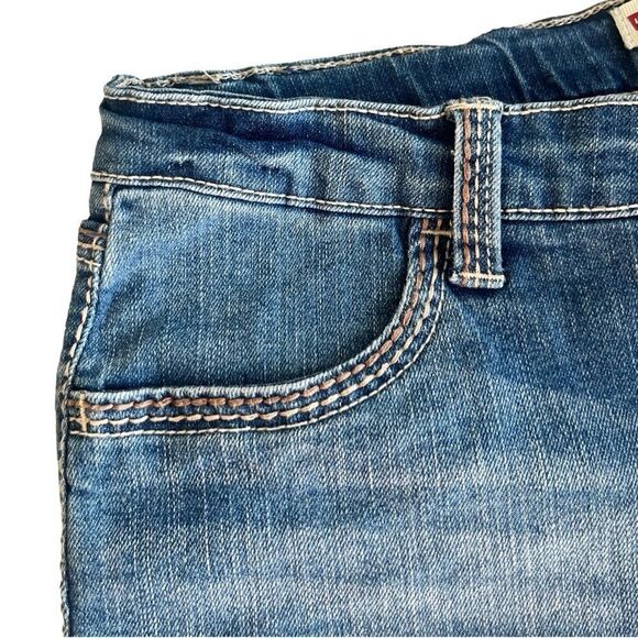 Levi's Shorty Shorts Embroidered Jean Shorts Girls 16 Regular Blue - Picture 7 of 11